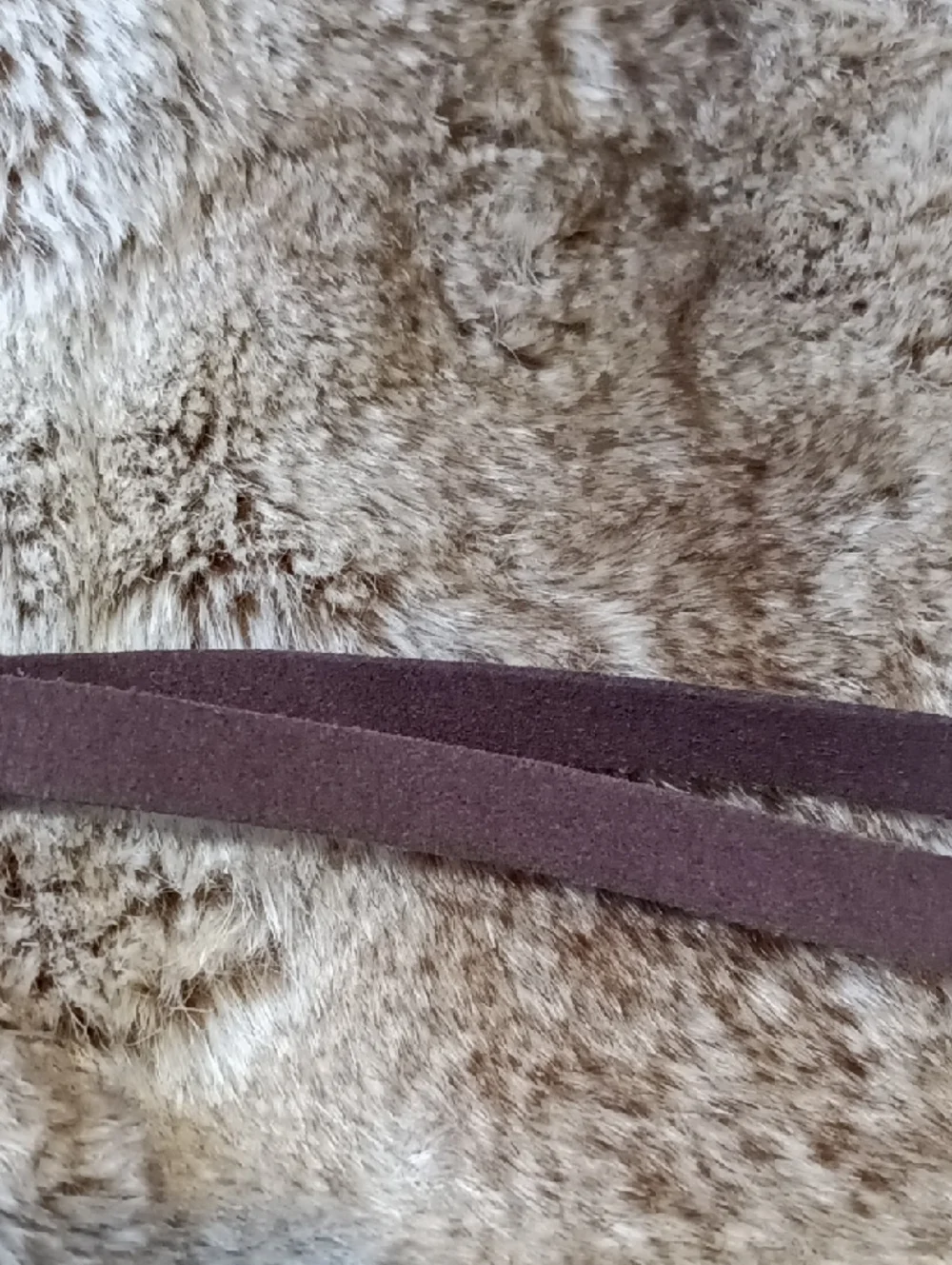 Pottery Barn Faux Fur Wine Cozy Gift Bag